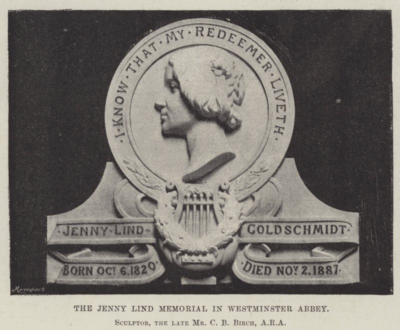 Jenny Lind Memorial i Westminster Abbey av English Photographer