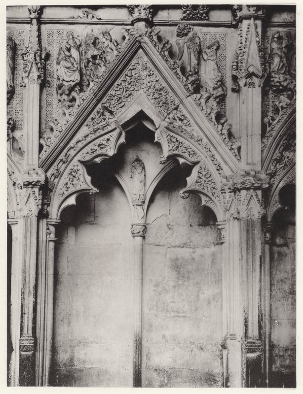 The Lady Chapel, Ely Cathedral: South Side, XIX (s/v foto) av English Photographer