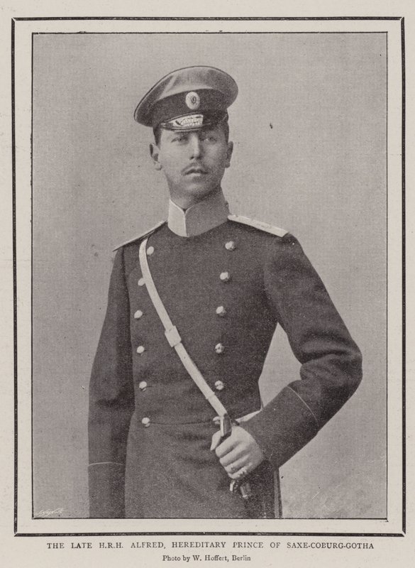 Den framlidne HKH Alfred, arvprins av Sachsen-Coburg-Gotha av English Photographer