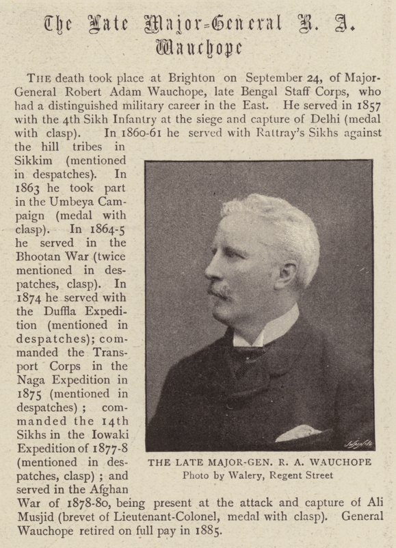 Den bortgångne generalmajoren R A Wauchope av English Photographer