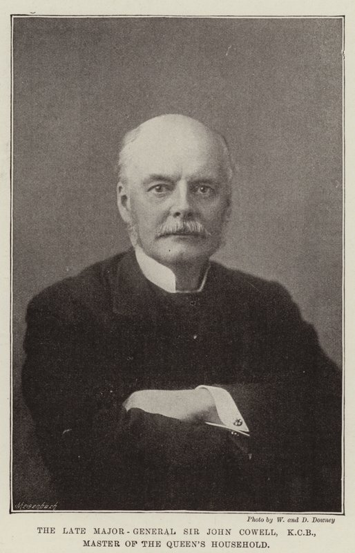 Den avlidne generalmajoren Sir John Cowell, KCB, Master of the Queens Household av English Photographer