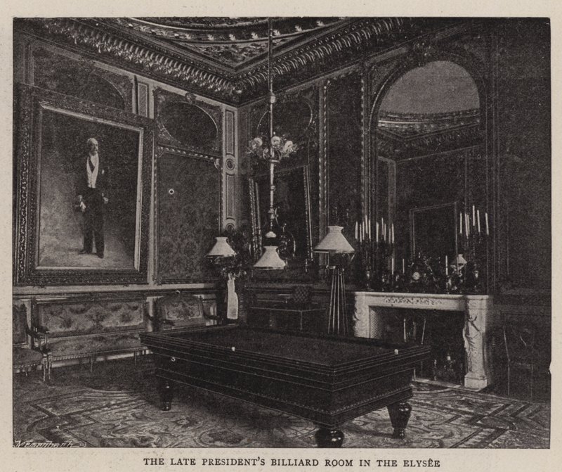 The Late Presidents Billiard Room i Elysee av English Photographer