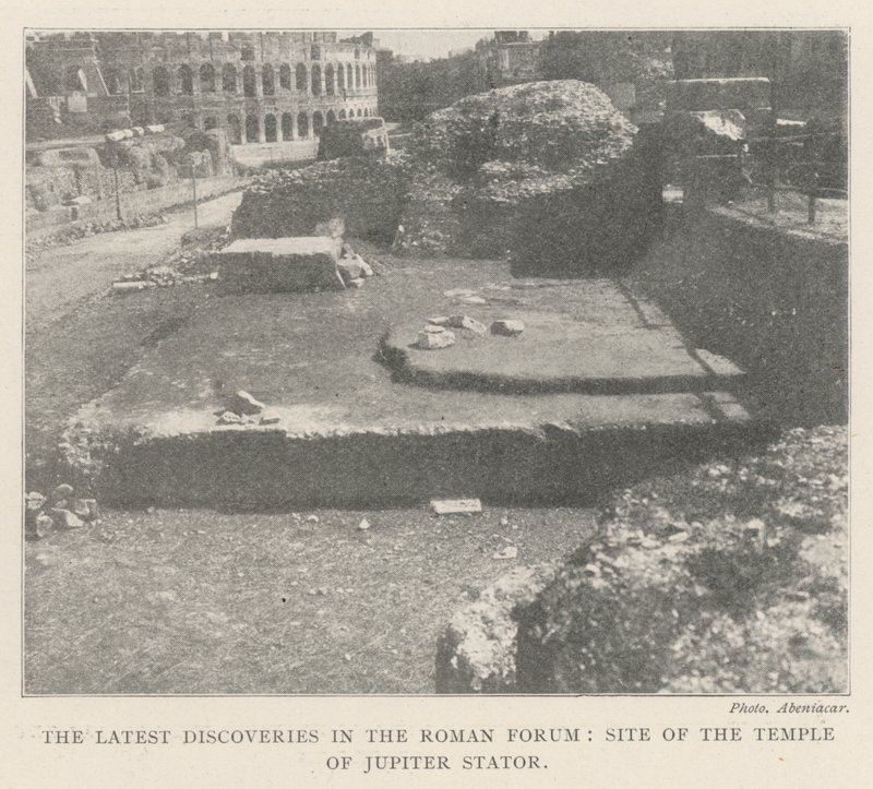 De senaste upptäckterna i Forum Romanum, platsen för Jupiter Statortemplet av English Photographer