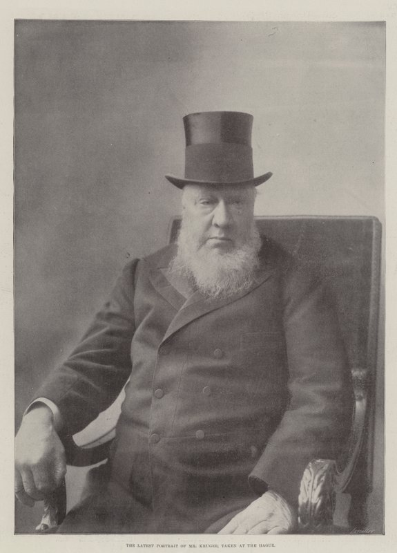 Det senaste porträttet av Mr Kruger, taget i Haag av English Photographer