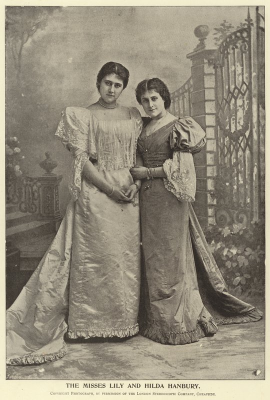 Frökena Lily och Hilda Hanbury av English Photographer