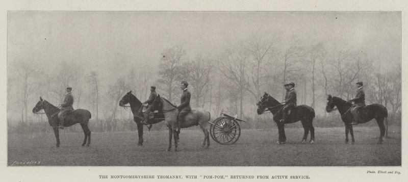 Montgomeryshire Yeomanry, med Pom-Pom, återvände från Active Service av English Photographer