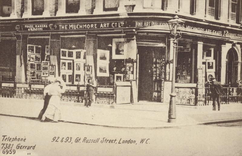 The Muchmore Art Co Ltd, 92 och 93, Great Russell Street, London, W C av English Photographer