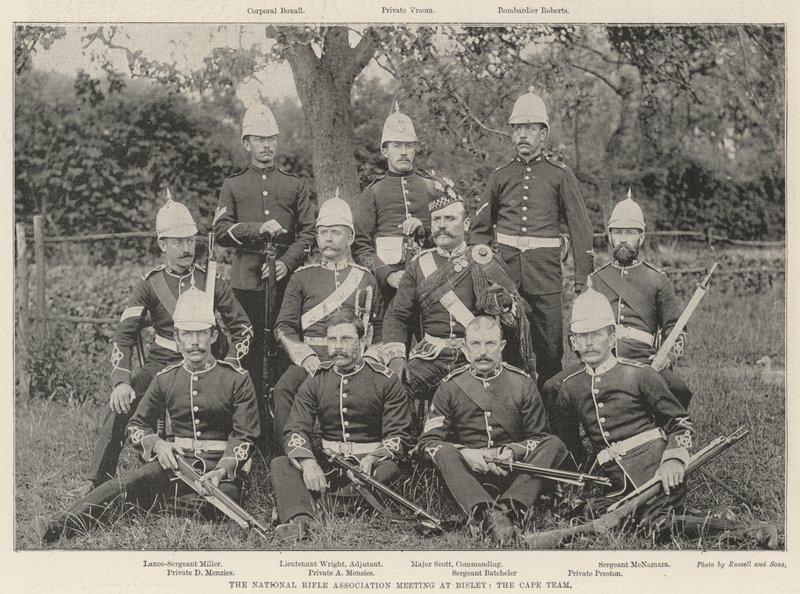 National Rifle Associations möte i Bisley, Cape Team av English Photographer