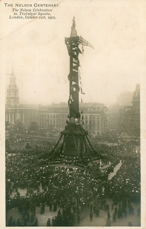 Nelson-firandet på Trafalgar Square, London, 21 oktober 1905 av English Photographer