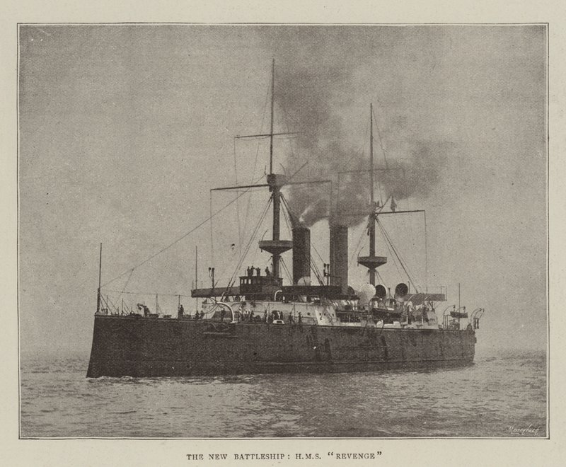 Det nya slagskeppet, HMS Revenge av English Photographer