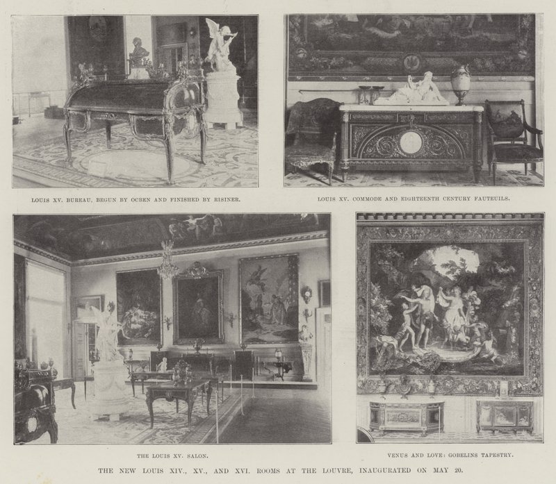 De nya Louis XIV, XV och XVI-rummen på Louvren, invigdes den 20 maj av English Photographer