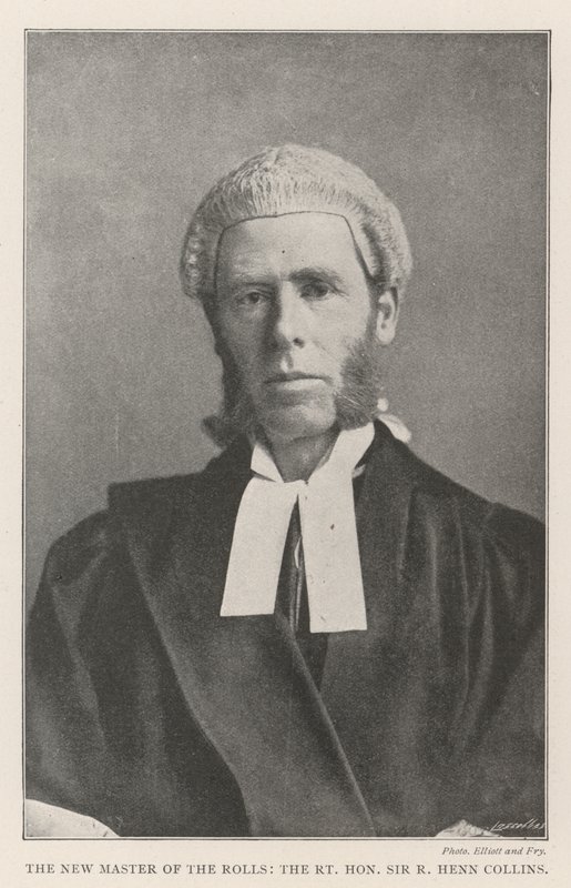 The New Master of the Rolls, den rätte ärade Sir R Henn Collins av English Photographer