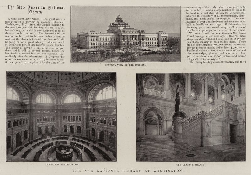 Det nya nationalbiblioteket i Washington av English Photographer