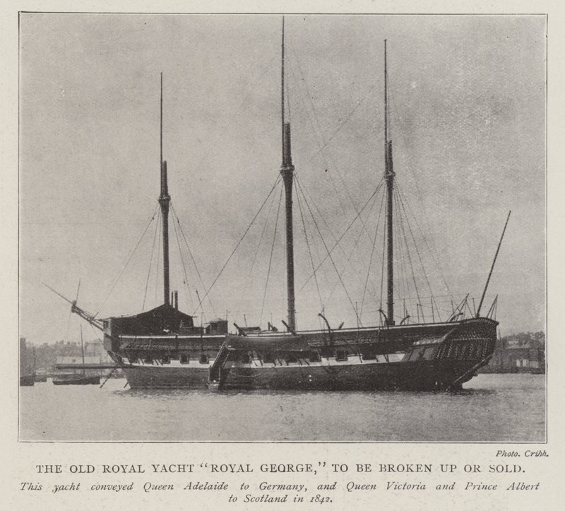 The Old Royal Yacht Royal George, som ska delas upp eller säljas av English Photographer