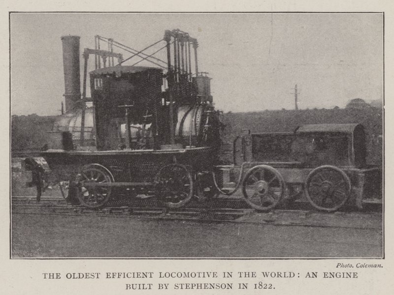 Det äldsta effektiva loket i världen, en motor byggd av Stephenson 1822 av English Photographer