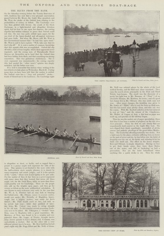 Oxford och Cambridge Boat-Race av English Photographer