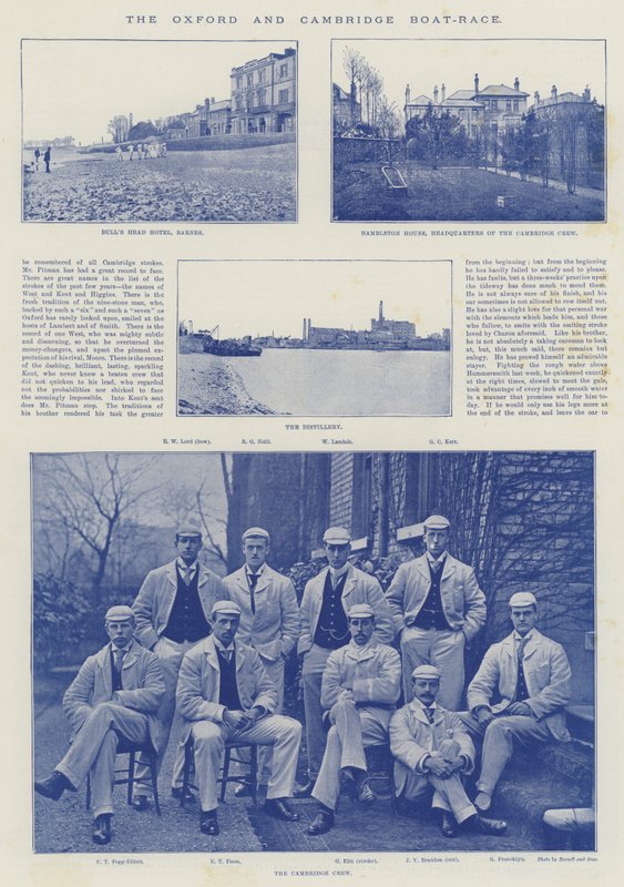 Oxford och Cambridge Boat-Race av English Photographer