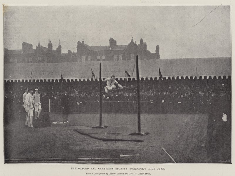 Oxford och Cambridge Sports, Swanwicks High Jump av English Photographer