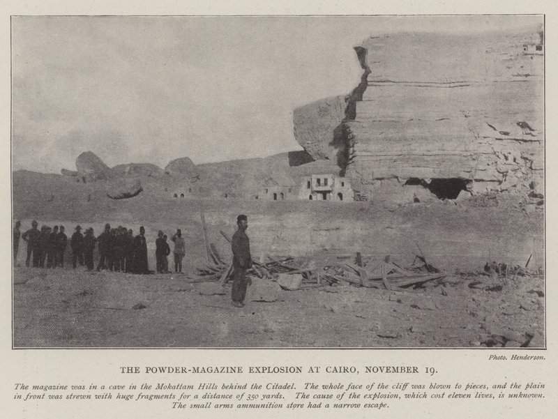Powder-Magazine-explosionen i Kairo, 19 november av English Photographer
