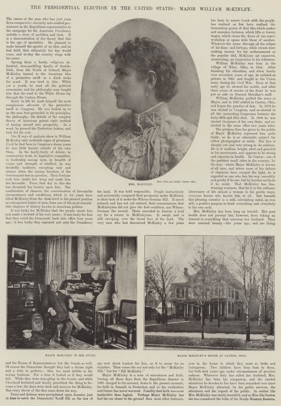 Presidentvalet i USA, major William McKinley av English Photographer