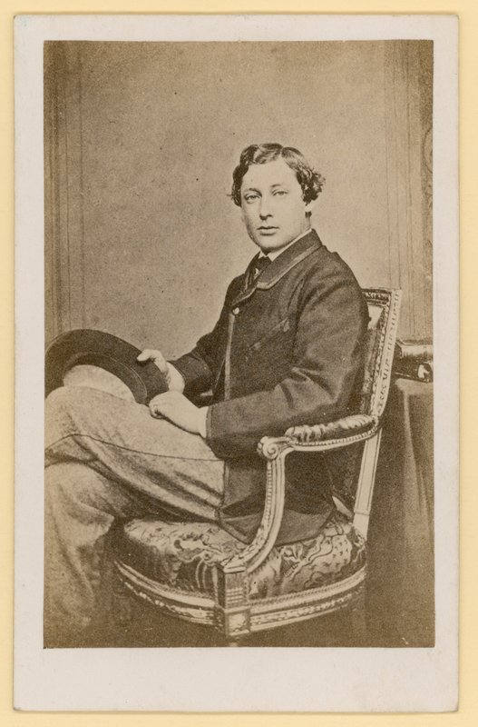 Prinsen av Wales, framtida kung Edward VII (s/v foto) av English Photographer