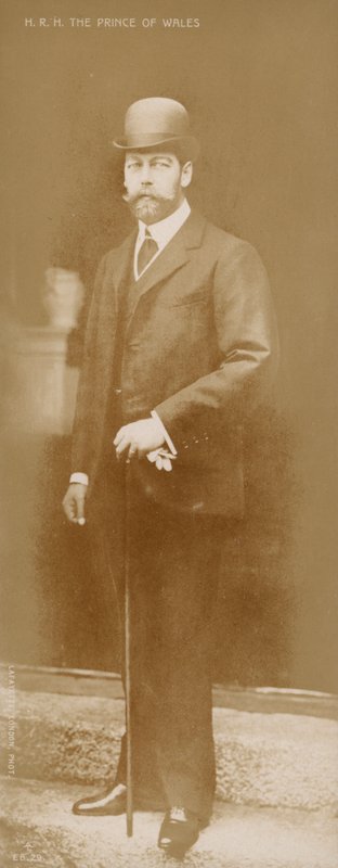 Prinsen av Wales, den blivande kungen George V (s/v foto) av English Photographer