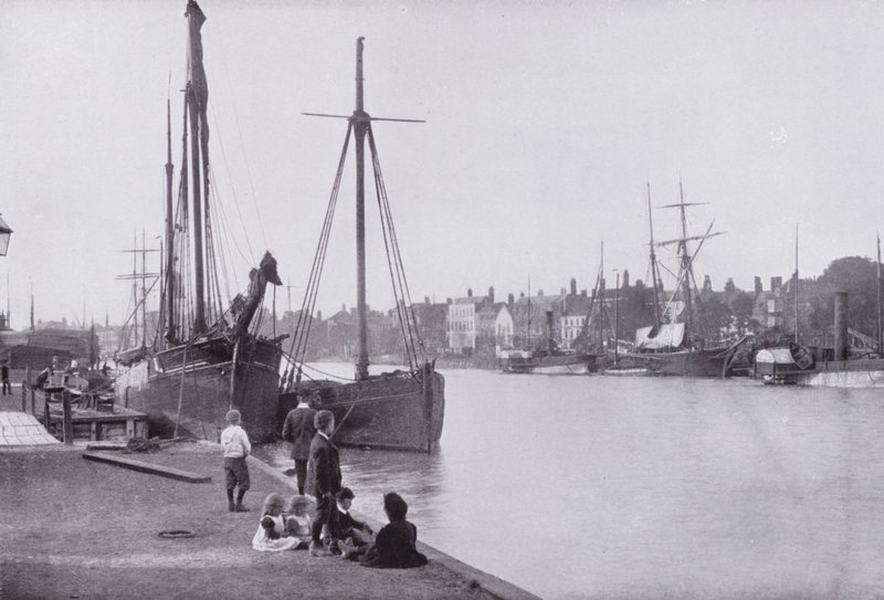 The Quays, Yarmouth (s/v foto) av English Photographer