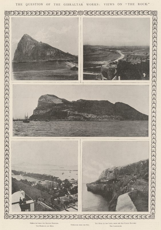 Frågan om Gibraltar Works, Views on The Rock av English Photographer
