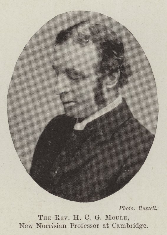 Pastor H C G Moule, New Norrisian Professor vid Cambridge av English Photographer