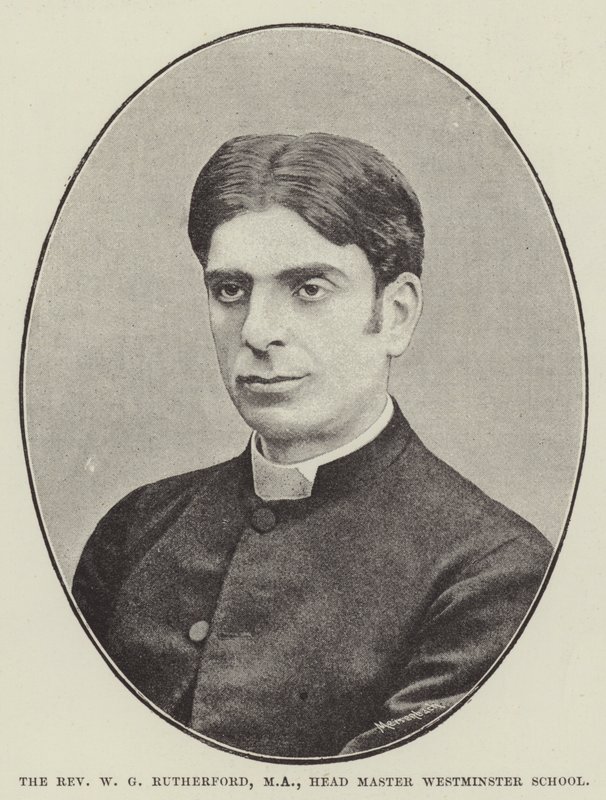 Pastor WG Rutherford, MA, Head Master Westminster School av English Photographer