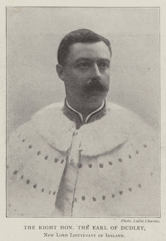 Den höge ärade Earl of Dudley, New Lord Lieutenant of Ireland av English Photographer