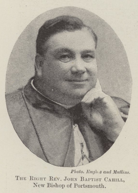 Den högra pastor John Baptist Cahill, ny biskop av Portsmouth av English Photographer