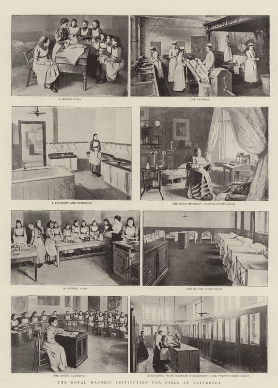 Royal Masonic Institution for Girls at Battersea av English Photographer