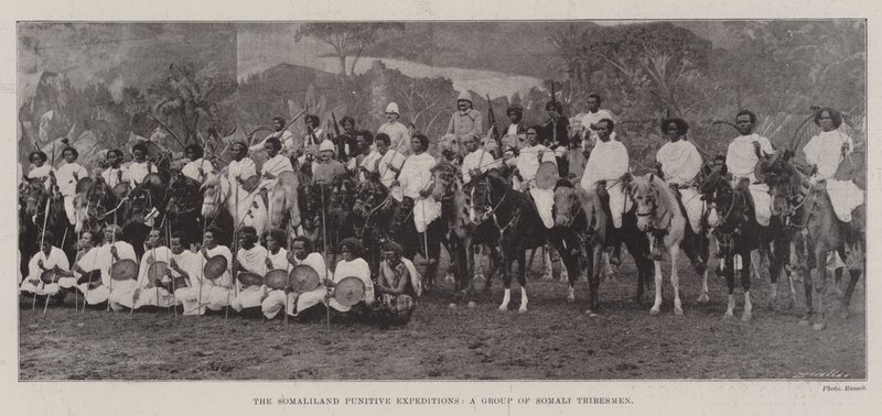 The Somaliland Punitive Expeditions, en grupp somaliska stammän av English Photographer