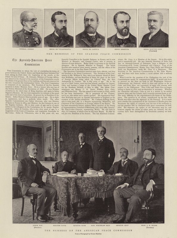 Spansk-amerikanska fredskommissionen av English Photographer
