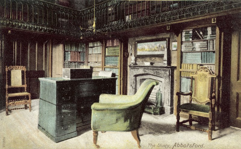 The Study, Abbotsford (färgfoto) av English Photographer