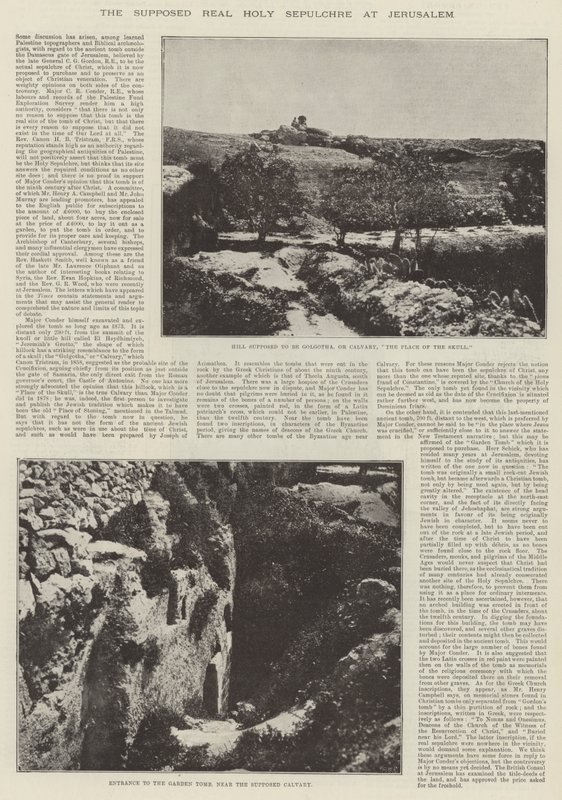 Den förmodade verkliga heliga graven i Jerusalem av English Photographer