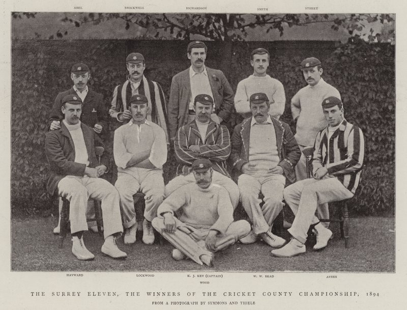 Surrey Eleven, vinnarna av Cricket County Championship, 1894 av English Photographer
