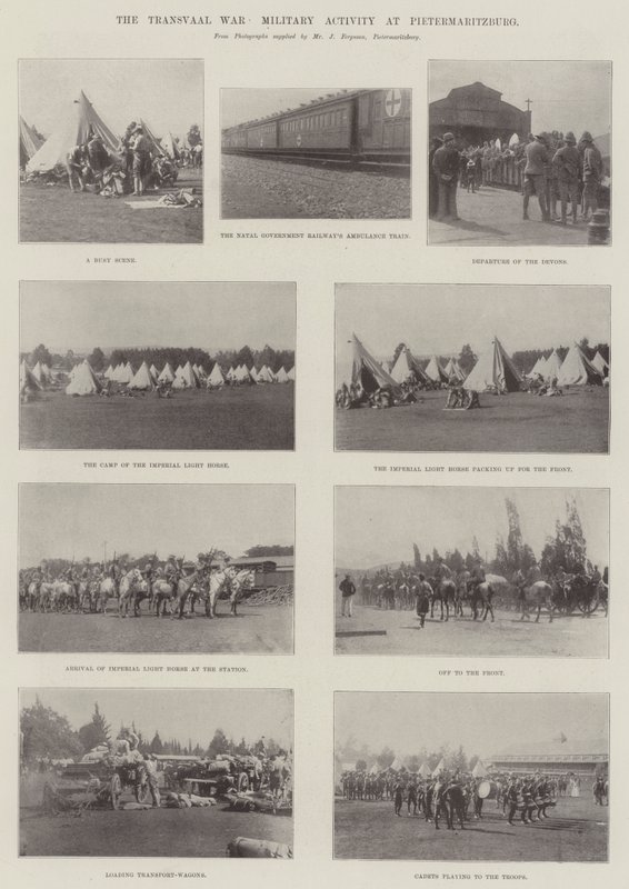 Transvaalkriget, militär aktivitet i Pietermaritzburg av English Photographer
