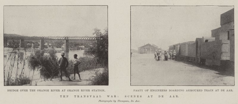 Transvaalkriget, scener vid De Aar av English Photographer