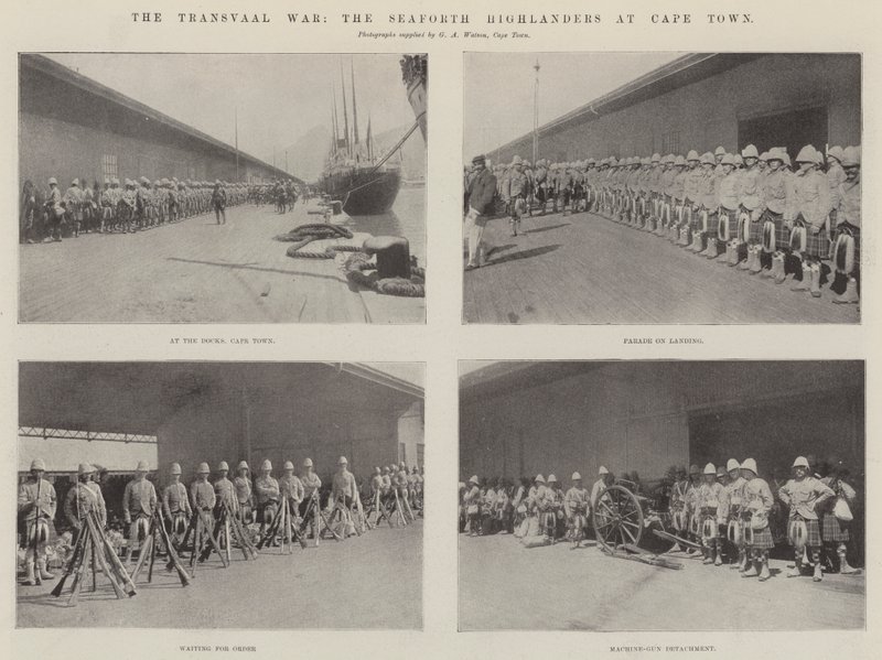 Transvaalkriget, Seaforth Highlanders i Kapstaden av English Photographer
