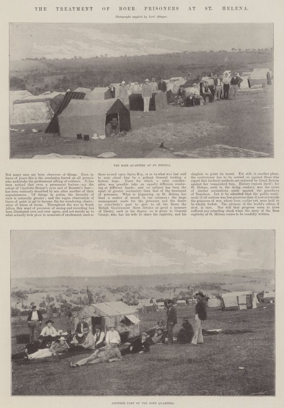Behandlingen av boerfångar i St Helena av English Photographer
