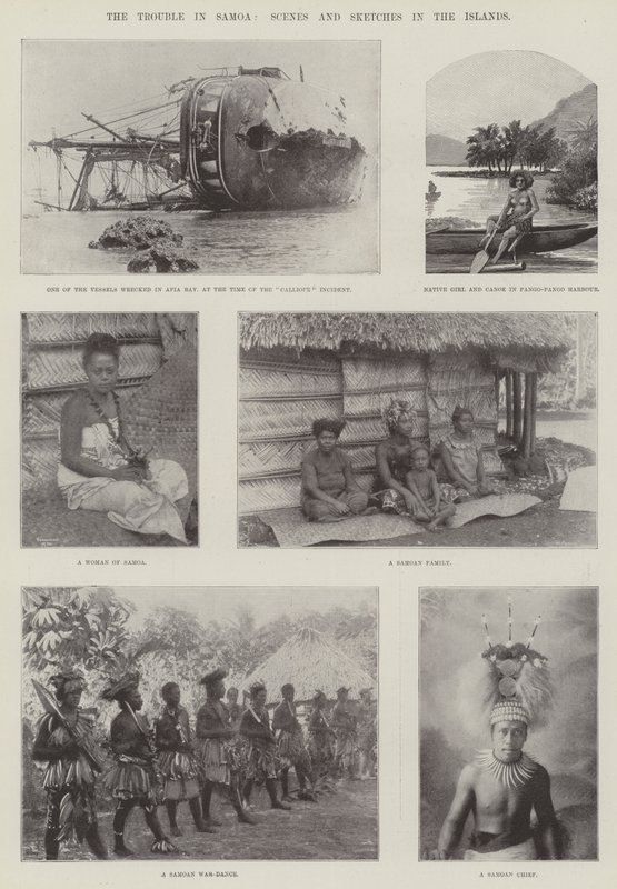 Problemet i Samoa, scener och skisser på öarna av English Photographer