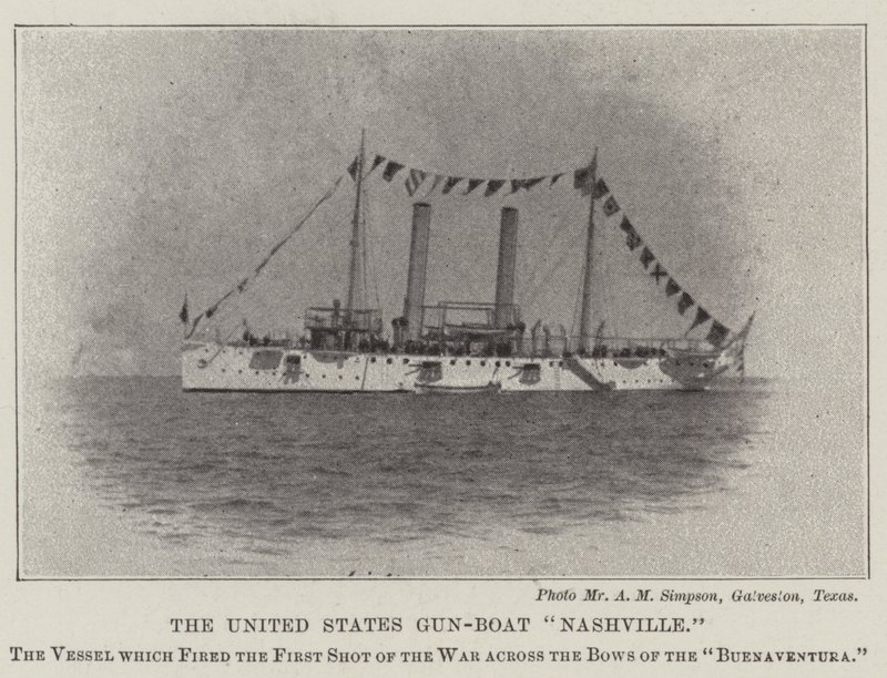 United States Gun-Boat Nashville av English Photographer