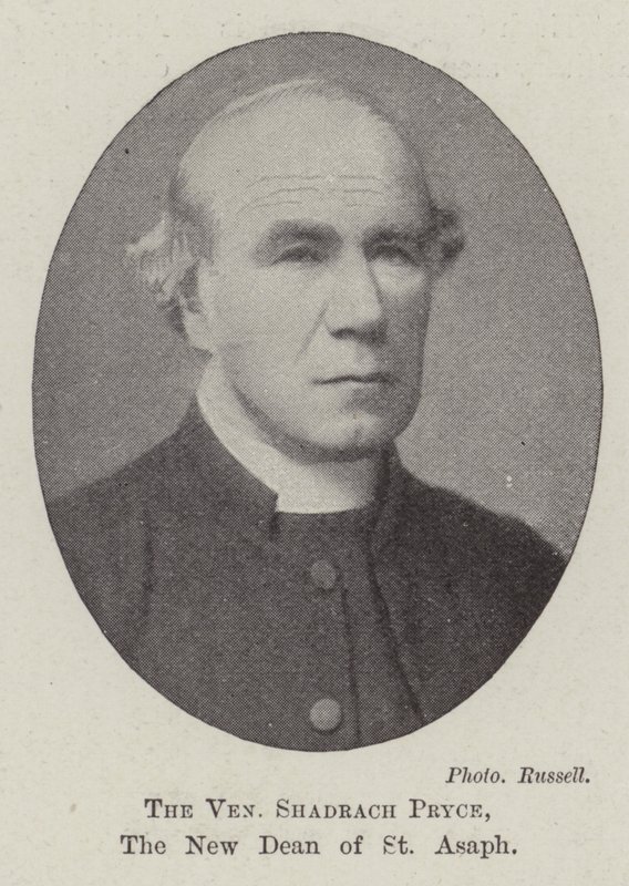Den ärevördiga Shadrach Pryce, den nya dekanusen för St Asaf av English Photographer