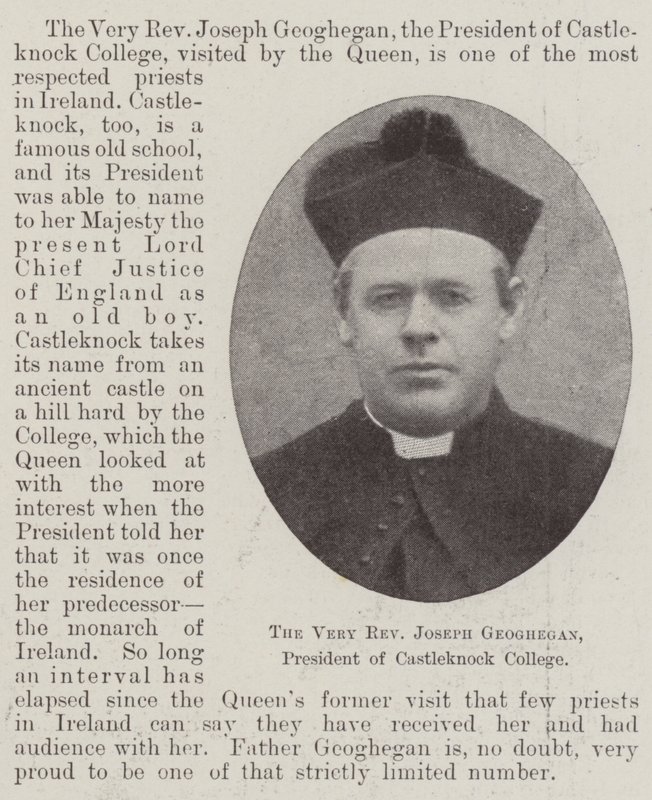 The Very Reverend Joseph Geoghegan, president för Castleknock College av English Photographer