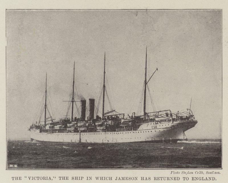 Victoria, skeppet där Jameson har återvänt till England av English Photographer