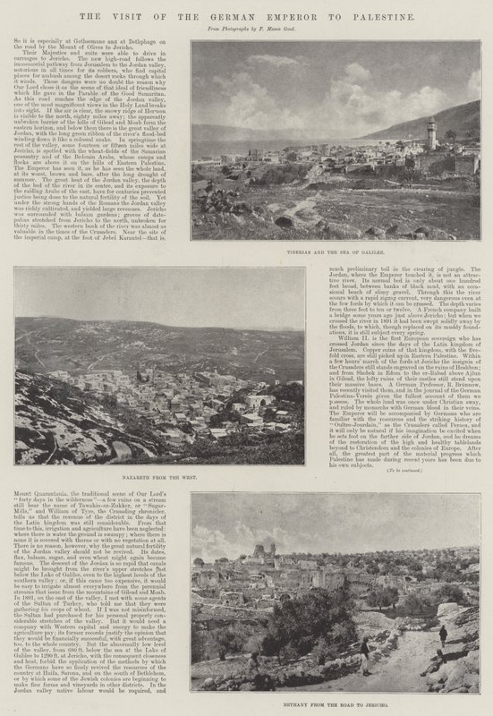 Den tyska kejsarens besök i Palestina av English Photographer