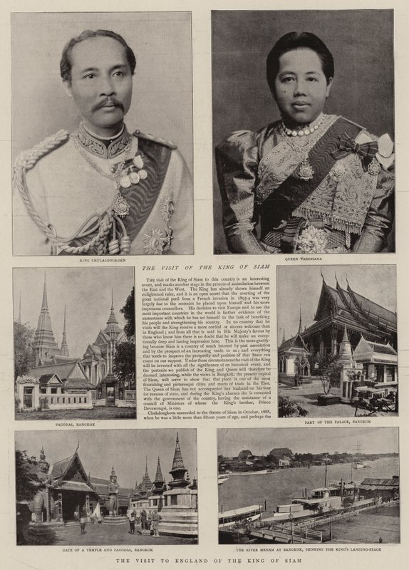 Kungen av Siams besök i England av English Photographer