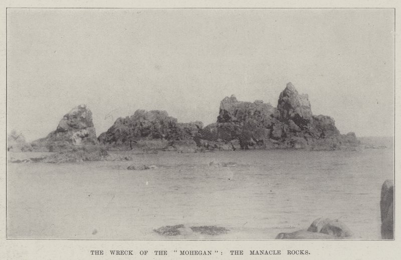The Wreck of the Mohegan, the Manacle Rocks av English Photographer